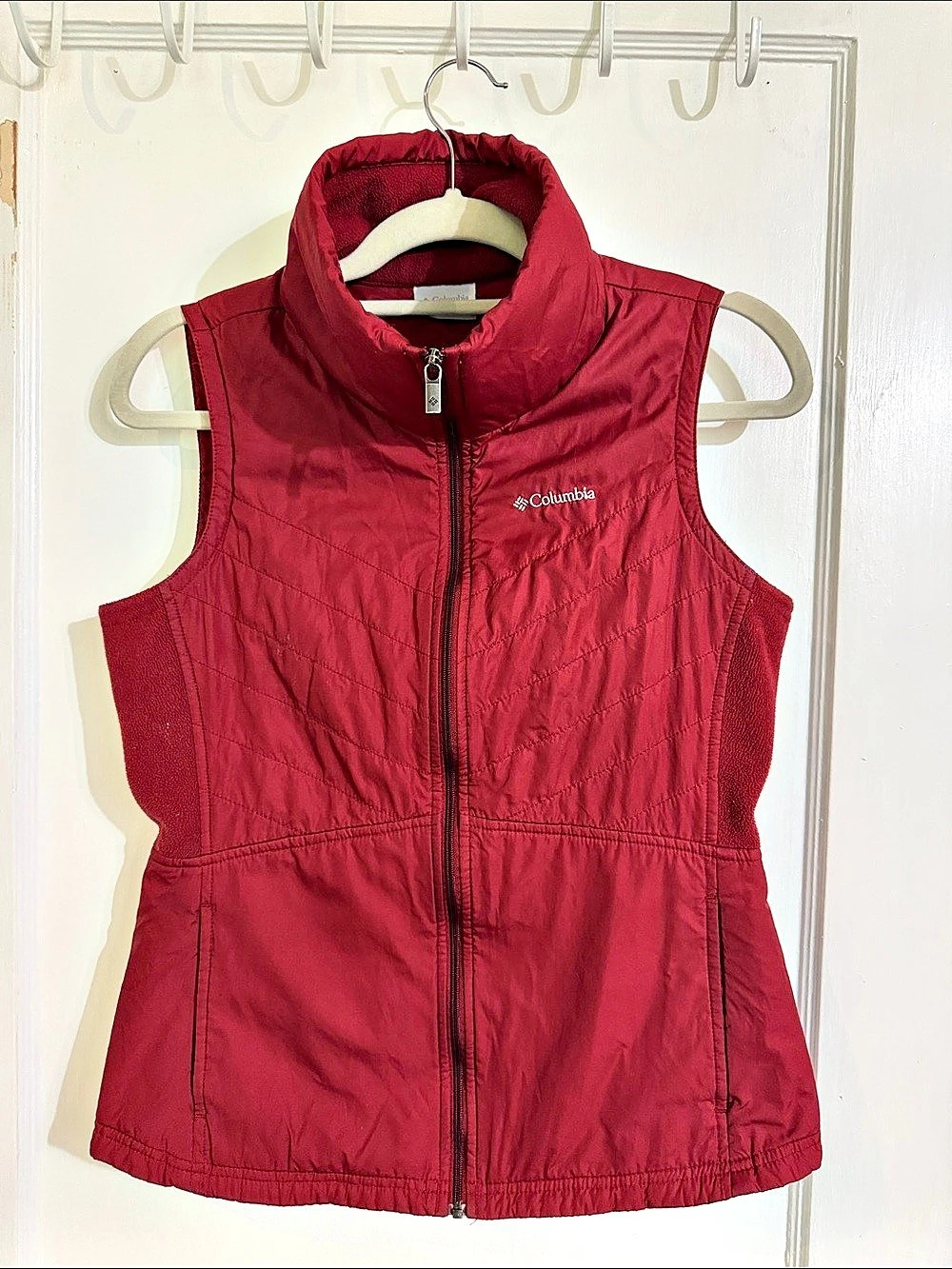 Columbia Vest Women Quilted Red Size Small